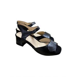 NEW PIESANTO women's block heel sandal in grafito
